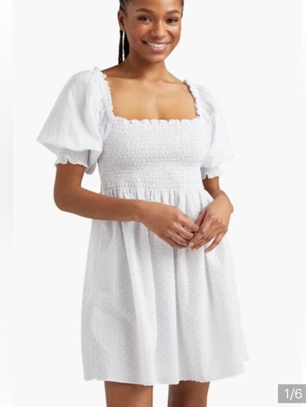 Hill House Athena Nap Dress Swiss Dot NWT